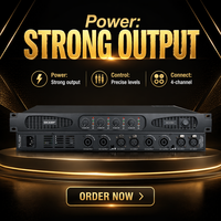 Amplificateur de puissance passif en métal de classe D professionnel MADON AK4350 4x500W 1U monté en rack numérique 4/8 ohms quatre canaux pour audio professionnel