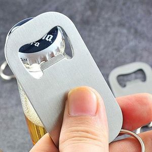 1PC Ouvre-bouteille en métal Simplicity Ouvre-bouteille portable Originalité <span class=keywords><strong>Porte</strong></span>-clés en argent - Product Image 3
