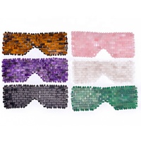 Masque oculaire en Jade, pierres précieuses, fait à la main, divers Styles, Jade, outil pour Massage du visage et soins de la peau, 1 pièce