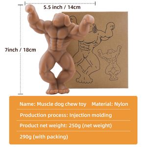 Kangdarpet Durable Muscle <span class=keywords><strong>Dog</strong></span> <span class=keywords><strong>Man</strong></span> Nylon <span class=keywords><strong>Dog</strong></span> Toy con sabor <span class=keywords><strong>a</strong></span> carne Interactivo Resistente <span class=keywords><strong>a</strong></span> mordeduras Indestructible <span class=keywords><strong>Dog</strong></span> Chew Toy - Product Image 6