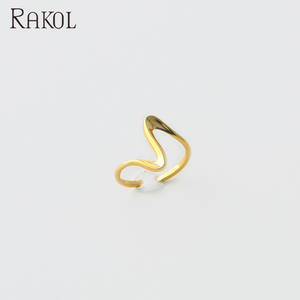 RAKOL RP2200 mode Bague serpent plaqué or Design Minimalisme Bijoux - Product Image 2