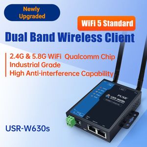 GCSY RS232 RS485 naar WiFi-converter met Qualcomm-chip die dual-band 2,4GHz/5GHz MQTT Industrial <span class=keywords><strong>IoT</strong></span> ondersteunt USR-W630s - Product Image 3