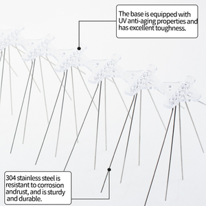 เดือยไล่<span class=keywords><strong>นก</strong></span>สแตนเลสขนาด 50 ซม. พร้อมฐาน PC ป้อง<span class=keywords><strong>กัน</strong></span><span class=keywords><strong>นก</strong></span>พิราบ สำหรับ<span class=keywords><strong>หลังคา</strong></span>ภายนอกและรั้วสวน - Product Image 3