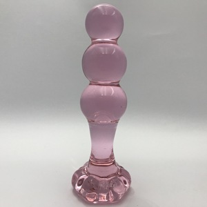 Base de flores Anal Crystal Rod Mujer Glass Butt Plug Juguete sexual para adultos Dispositivo de masturbación femenina - Product Image 4