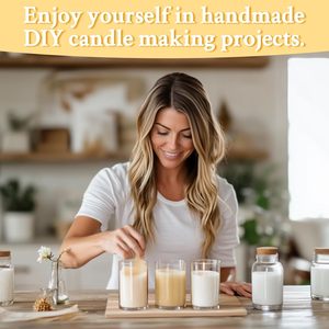 Kit per la creazione di candele: Adesivi per stoppini, Adesivi bifacciali con coda piccola, Adesivi a cera calda per forniture per la creazione di candele - Product Image 2