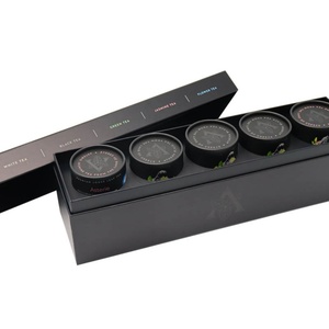 Caja Cuadrada de Cartón Biodegradable, Diseño Personalizado, Caja de Regalo de Lujo para Té Negro, Juego de Empaque para Té de Jazmín, Gran Venta - Product Image 2