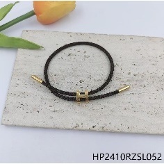Bracciale in corda intrecciata regolabile con chiusura magnetica placcato oro Unisex gioielli di moda per uomini e donne regalo accessori Casual - Product Image 3