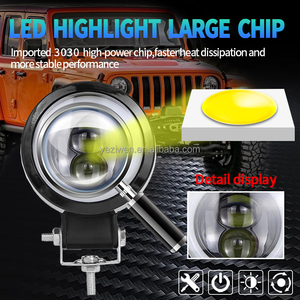 <span class=keywords><strong>Led</strong></span> 3 inch ống kính máy chiếu đèn sương mù cao Chùm thấp 30 Wát <span class=keywords><strong>LED</strong></span> Đèn Sương Mù Ánh sáng phụ trợ <span class=keywords><strong>LED</strong></span> làm việc ánh sáng sương mù lái xe đèn - Product Image 5