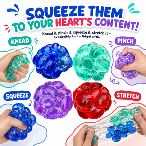 Crunchy New Crystal Gem <b>Ball</b> <b>Squeeze</b> Toys Colorful Noisy Sensory Stone Relief Toy Vacuum Sensory Squishy Novelty Gag for Autism - Product Image 2