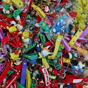 Wholesale Customized Own Designs Anime Game Silicone Keychain Pendant 3D Car Keychain Creative Mini Keychain - Product Image 3