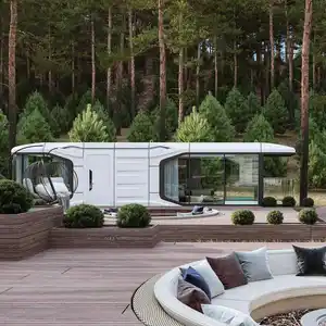 Prefab Container House Space Capsule For Family Living Fashion Design With Electric System Giving You Luxurious Experience