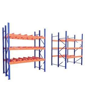 빔 타입 헤비 듀티 선반 창고 재료 랙, 보관 철 랙, 팔레트 랙, 두꺼운 대형 고층 선반 - Product Image 1