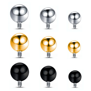 Anneau de nez en titane ASTM F136, vis à billes de 1,2 mm, clou pour lèvres argenté, <span class=keywords><strong>piercing</strong></span> pour sourcil, <span class=keywords><strong>nombril</strong></span>, bijoux pour femmes, mariage, fiançailles - Product Image 4