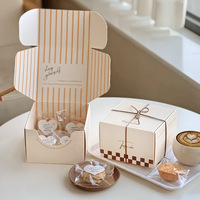 Best Selling Customized Paper Boxes New Style White Chocolate Sushi Bakery Items Packaging for Cookie Nut Donuts Cake Donuts