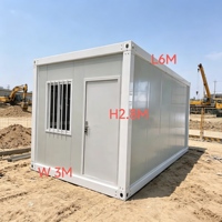Maison préfabriquée en conteneur de 20 pieds, design rectangulaire moderne, respirante, hors réseau, villa multifonctionnelle, utilisation hôtelière, garantie de plus de 5 ans