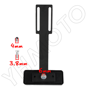 Support de plaque d'immatriculation universel pour moto YHMOTO, éliminateur de garde-boue avec réflecteur arrière - Product Image 2