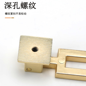 Chinese Style Brushed Gold <b>Cabinet</b> Lever Handle Zinc Alloy Durable Furniture Drawer Pull For <b>Cabinet</b> Doors - Product Image 2