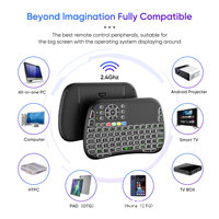 Mini Teclado Inalámbrico M9, Modo Dual BT 2.4G, Retroiluminado, Control Remoto por Voz, Panel Táctil, para Android TV Box, PC