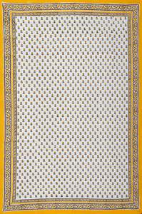 Handmade Cotton Indian Block Print <b>Tablecloth</b> Floral Design Rectangle Table Cover for for Home Decor and Wedding - Product Image 2