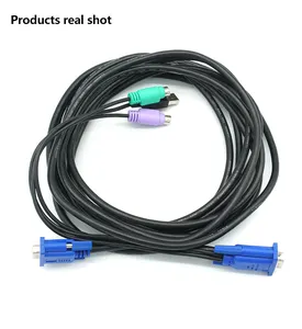 Câble VGA à double liaison 24 + 5 ordinateur multimédia 1080P/144Hz VGA-I24 + 5 signaux numériques et analogiques 2K60Hz ligne de pile de charge