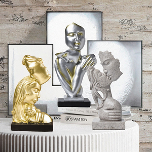 Ornements en résine abstraits de luxe pour la maison, le salon, le bureau, le meuble à vin, le meuble TV, la bibliothèque, l'étagère, style européen - Product Image 3