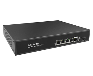 Commutateurs réseau gérés LACP VLAN 4 ports PoE 1000M + 2 ports SFP Uplink 1000M pour CCTV - Product Image 4