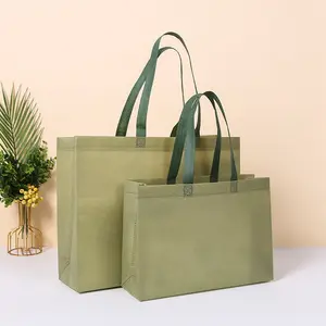 Manufacturers Wholesale Grocery Fabric Custom Logo Printed Plastic Tote Bag Non-Woven Shopping Bags
