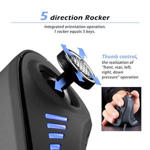 Ratón de Juego Vertical Programable C-18 Personalizado con Joystick, Cableado, RGB, 11 Botones, 10000 DPI, PMW3325, Ratón Óptico para <span class=keywords><strong>PC</strong></span> <span class=keywords><strong>Gamer</strong></span> - Product Image 6