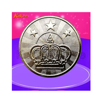 Vente en gros de jetons en métal personnalisés Distributeur automatique de jetons de jeu acceptés avec logo Jetons de jeu personnalisés Pièce de monnaie