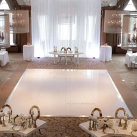ANYCASE ACS-WOOD DANCE FLOOR Plancher de danse en bois de haute qualité pour mariage, scène, décoration, planches emboîtables, bords en contreplaqué et aluminium