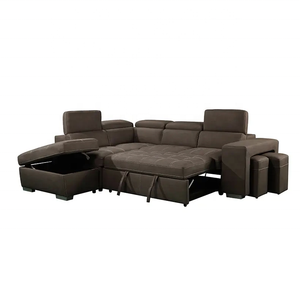 En popüler modern tip oturma odası kanepe mobilya uzatılabilir USB ve osmanlılar ile koltuk takımı ayarlanabilir kafalık çekyat - Product Image 5