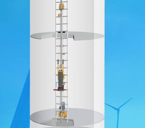 सिंगल मैन चढ़ाई लिफ्ट हवा टावर के लिए चढ़ाई नि: शुल्क टरबाइन - Product Image 3