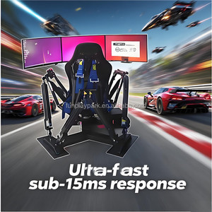 Nuevo Modelo de Simulador de Conducción de Autos de Carreras 6DOF con 3 Pantallas, para Interiores/Exteriores, Juego de Realidad Virtual de Velocidad, Centro de Juegos de Arcade, Metal de Aluminio, Escuela, Aeropuerto - Product Image 2