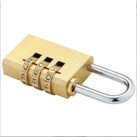 Cadenas à combinaison en laiton 3 ou 4 chiffres, antivol, de luxe, durable, support ODM/OEM, vente en gros d'usine, haute qualité