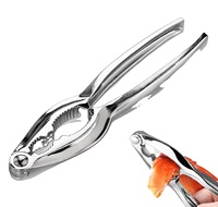 Hotseller Eco-vriendelijke fruit- en groentegereedschap kreeft- en krabnootkrakers raspen handmatig zwaar uitgevoerd chroom geplateerd aluminiumlegering