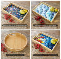 Kits de carreaux de mosaïque pour l'artisanat Kits de plateau de mosaïque en verre pour adultes en céramique pour femmes enfants cadeaux faits à la main décoration intérieure