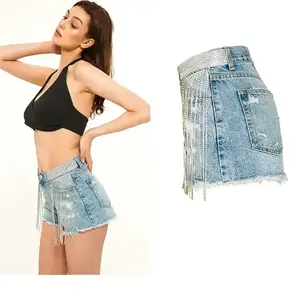 <span class=keywords><strong>Jeans</strong></span> estivi alla moda <span class=keywords><strong>corti</strong></span> da <span class=keywords><strong>donna</strong></span> <span class=keywords><strong>Jeans</strong></span> a vita media elasticizzati da <span class=keywords><strong>donna</strong></span> pantaloncini in Denim per <span class=keywords><strong>donna</strong></span> pantaloni <span class=keywords><strong>Jeans</strong></span> <span class=keywords><strong>corti</strong></span> - Product Image 5