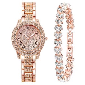 Ensemble Montre et Bracelet Femme B-5 – <span class=keywords><strong>Best</strong></span>-<span class=keywords><strong>seller</strong></span> : Montre complète en forme <span class=keywords><strong>de</strong></span> fleur avec diamant - Product Image 2