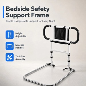 Yüksek Kaliteli Yaşam Tarzı Dayanıklı Başucu Tutunma Kolu, Engelli Yaşlılar İçin Ev Güvenlik Korkuluğu, Ergonomik Saplı - Product Image 3