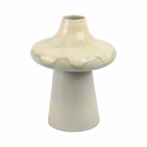 Vaso Moderno a Forma di Fungo in Ceramica, Vaso Decorativo per Fiori, per Soggiorno, Decorazione per la Casa, Design in Terracotta - Product Image 1