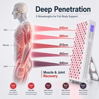 Panel Terapi Cahaya Merah Inframerah Magique Power Professional Multi Wavelength 940nm High Irradiance untuk Pereda Nyeri