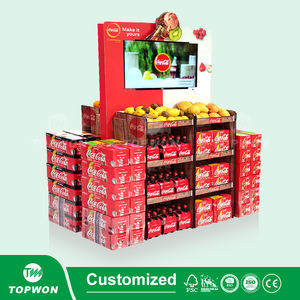 Estante de exhibición de cartón corrugado para frutas y verduras, estantes de papel para supermercado - Product Image 5