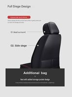Housse de siège de voiture de luxe en cuir 3D, entièrement enveloppante, imperméable, avec ventilation, pour la tête et la taille, ensemble complet pour toutes les saisons