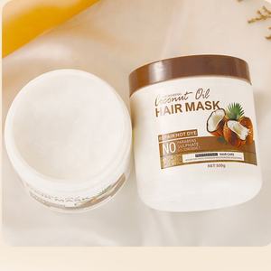 Vente en gros d'usine, 500g de produit naturel et biologique pour les soins des cheveux, masque capillaire hydratant et nourrissant à l'huile de noix de coco - Product Image 2