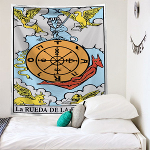 Venta caliente tela colgante arte decoración del hogar <span class=keywords><strong>Mural</strong></span> Tarot signo pared <span class=keywords><strong>tapiz</strong></span> - Product Image 6