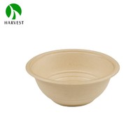 Harvest CH Series Bols jetables biodégradables et compostables de 6 pouces à base de plantes avec couvercles en PET/R-PET/PP pour vaisselle et ustensiles de cuisine