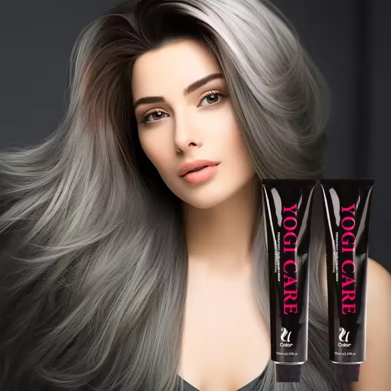Crème de coloration pour cheveux à faible teneur en ammoniac, teinture permanente pour les cheveux, meilleure couleur OEM d'usine