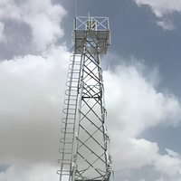 Tour de surveillance en acier galvanisé à chaud imperméable pour la surveillance de la circulation routière et le montage de caméras de sécurité routière