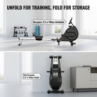 Rameur magnétique commercial à résistance réglable avec écran LCD pour entraînement cardio complet du corps, idéal pour la salle de sport et le fitness