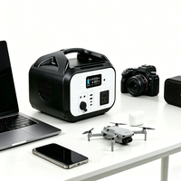 Station d'alimentation portable 600W pour le camping en plein air et la maison, batterie LiFePO4 512Wh, générateur solaire, lampe de poche, alimentation d'urgence